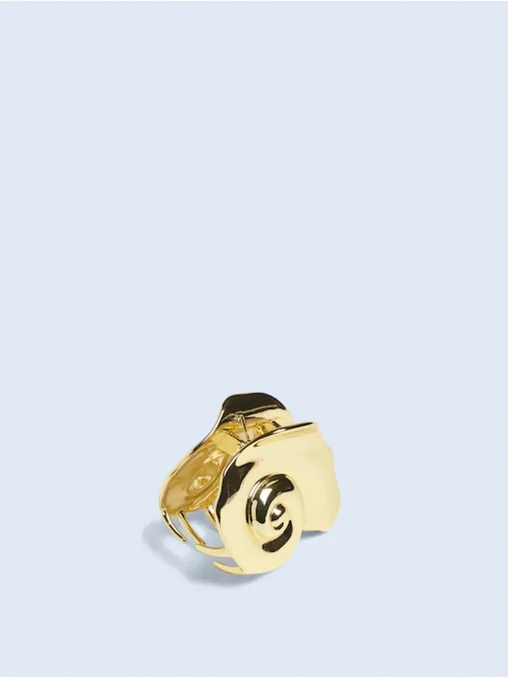 Madewell Gold Floral Swirl Hair Clip